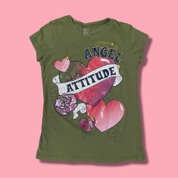 Angel with Attitude y2k graphic tee - Picture 1 of 4